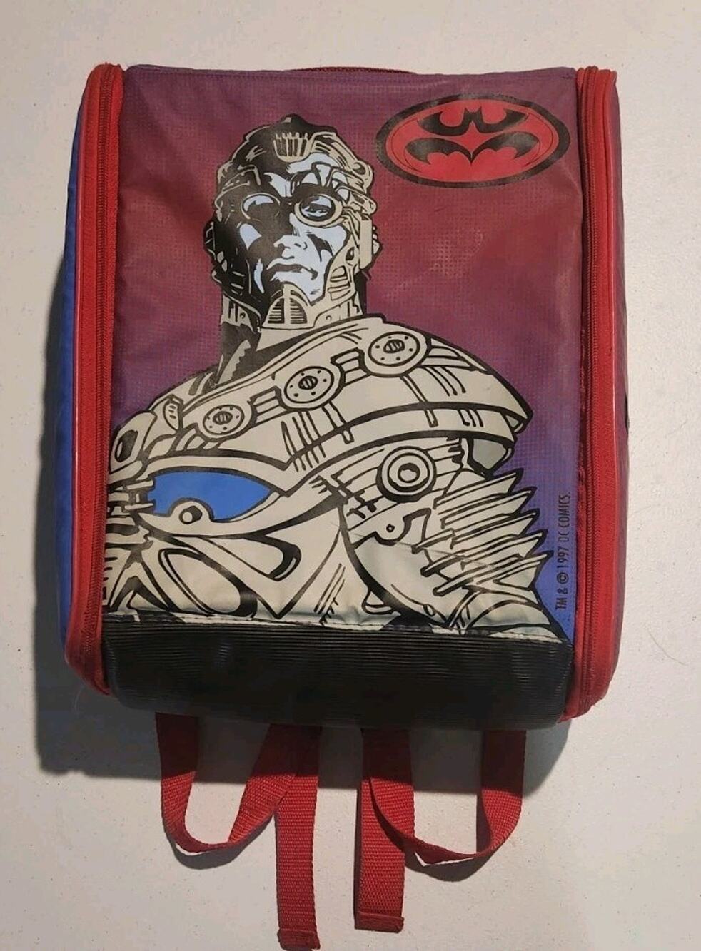 Vintage 1997 MR. FREEZE Batman & Robin Wiz Too! DC Comics Backpack